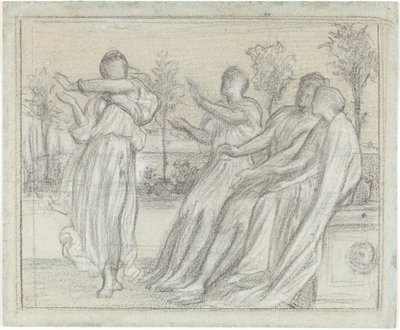 Studie für "Griechisches Mädchen beim Tanzen" von Lord Leighton Frederic