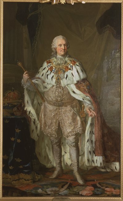 Porträt von Adolf Friedrich, König von Schweden von Lorens the Younger Pasch