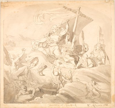 Frithiof auf dem Meer von Lorenz Frølich