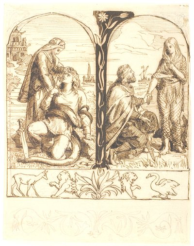 Regnar Lodbrogs Heiratsantrag von Lorenz Frølich