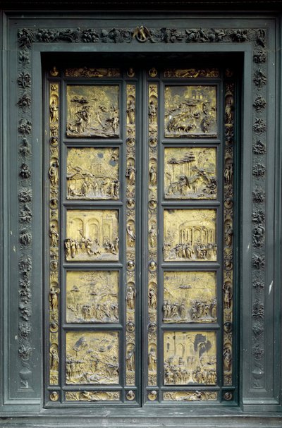 Paradiestor, realisiert von Lorenzo Ghiberti (1378-1443) von Lorenzo Ghiberti
