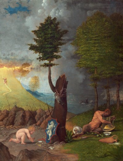 Allegorie von Tugend und Laster von Lorenzo Lotto