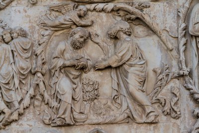 Gideon wringt Vlies (Detail) von Lorenzo Maitani