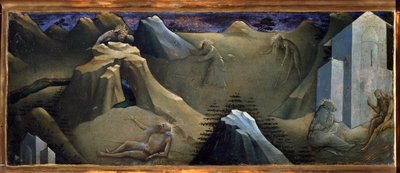 Episode aus dem Leben des Heiligen Onofrio oder Onuphrius Gemälde von Lorenzo Monaco (1370-1423) von Lorenzo Monaco