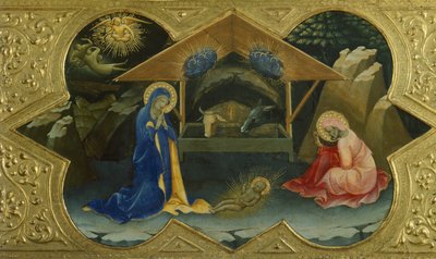 Geburt Christi, Szene aus der Predella der Krönung der Jungfrau von Lorenzo Monaco