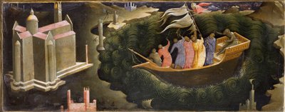 Darstellung von St. Nikolaus, der den Sturm beruhigt von Lorenzo Monaco