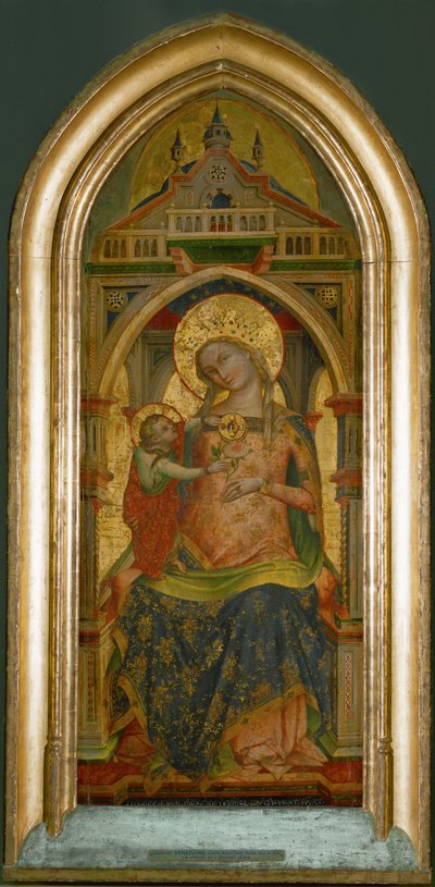 Madonna mit Kind, Goldgrund von Lorenzo Veneziano