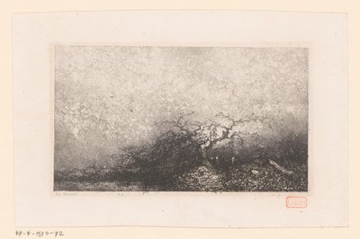 Landschaft mit einem Baum an einem Teich von Louis Adolphe Hervier
