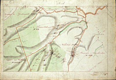 Atlas der Konzessionen des Kohlefeldes der Saar von Herrn Beaunier & Calmelet, Ingenieure des Bergbaukorps von Louis Antoine Beaunier