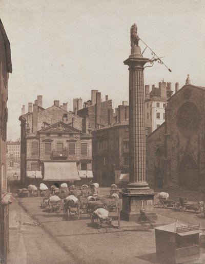 Unbetitelter Place des Cordeliers, ca. 1852-1853 von Louis Antoine Froissart