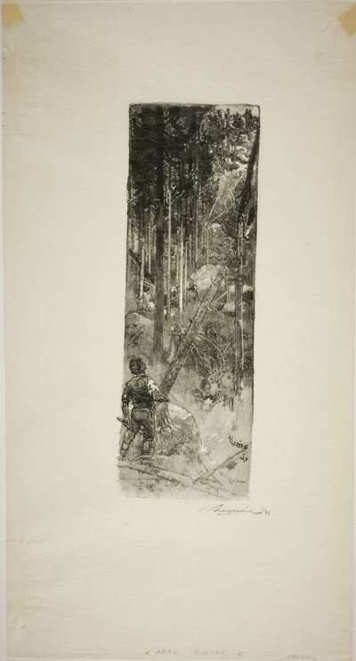 Fallende Kiefern von Louis Auguste Lepère