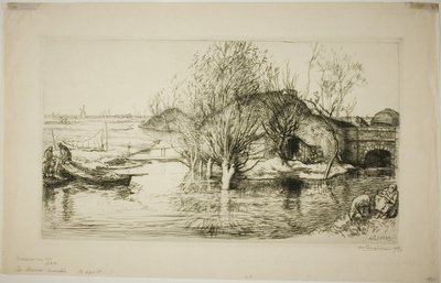 Die überflutete Hütte von Louis Auguste Lepère