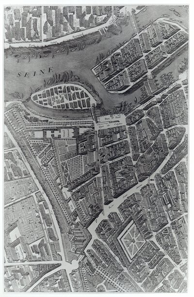 Plan von Paris, bekannt als 