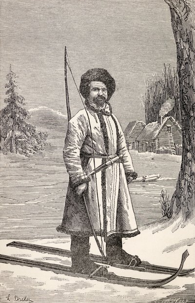 Ein Eingeborener von Wotjak, Russland, aus 