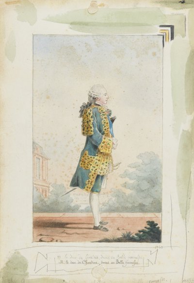 Louis Philippe II, Herzog von Chartres 1747-1793, 1760 von Louis Carrogis dit Carmontelle