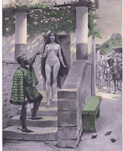 Griselda, Illustration aus Decameron von Boccaccio von Louis Chalon