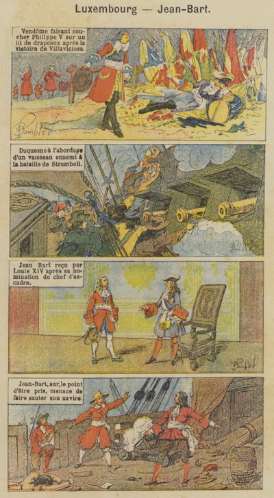 Luxemburg, Jean-Bart (Farblithografie) von Louis Charles (after) Bombled