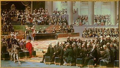 Eröffnung der Generalstände in Versailles am 5. Mai 1789. Gemälde von Auguste Couder (1789-1873) von Louis Charles Auguste Couder