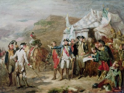 Skizze für die Schlacht von Yorktown, 1. bis 17. Oktober 1781, ca. 1836 von Louis Charles Auguste Couder
