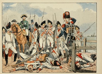Illustration aus dem Buch „The Heros of the Siecle“, anekdotische Erzählungen von Dick de Lonlay und illustriert von Louis Bombled von Louis Charles Bombled