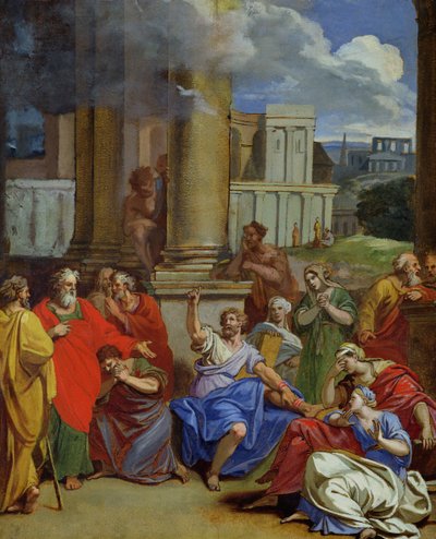 Der Prophet Agabus sagt das Leiden des Heiligen Paulus in Jerusalem voraus von Louis Cheron