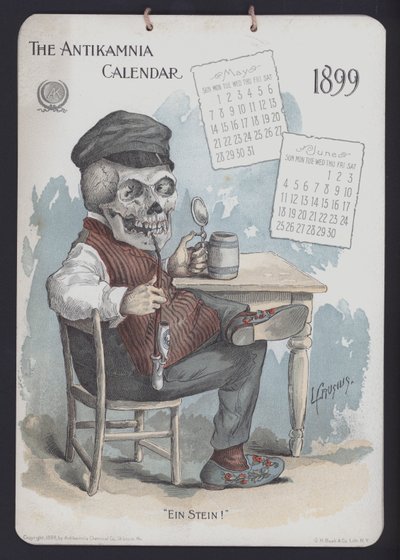 Illustration für Antikamnia Kalender von Louis Crucius or Crusuius