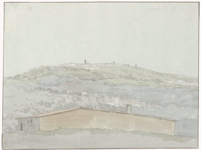 Ansicht von Montefusco (Voyage en Italie, en Sicile et à Malte - 1778) von Louis Ducros