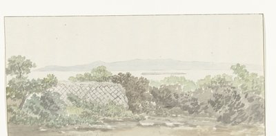 Ansicht der Ruine des Theaters in Brindisi (Voyage en Italie, en Sicile et à Malte - 1778) von Louis Ducros