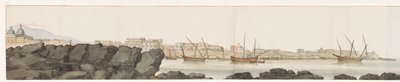 Ansicht des Hafens von Catania von Louis Ducros