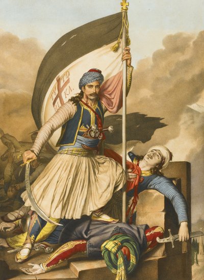 Nikolakis Mitropoulos. Aus Voyage à Athènes et à Constantinople, 1825 von Louis Dupré
