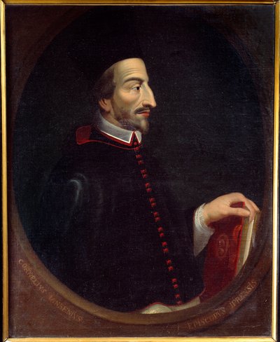 Jansenismus: Porträt von Cornelius Jansen, bekannt als Jansenius, Bischof von Ypern (1585-1638) von Louis Dutielt