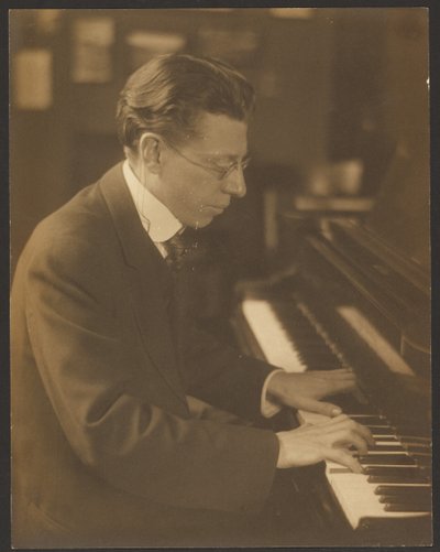 [Homer Grunn am Klavier] von Louis Fleckenstein