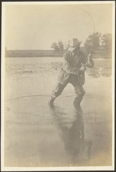 Den Gamey-Bass an Land ziehen von Louis Fleckenstein