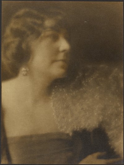 [Porträt einer Frau mit Blumen] von Louis Fleckenstein