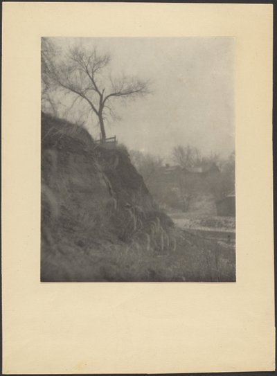 Sonnenaufgang an einem nebligen Morgen von Louis Fleckenstein