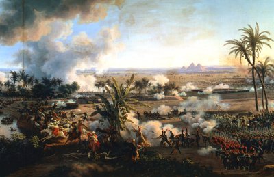 Die Schlacht bei den Pyramiden, 21. Juli 1798 von Louis Francois Lejeune