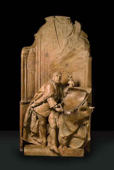 Modello für das Denkmal für Georg Friedrich Händel in der Westminster Abbey von Louis Francois Roubillac