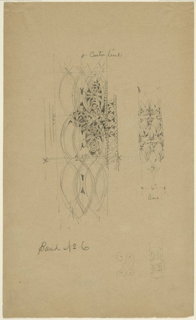 McVickers Theater, Chicago, Illinois, Skizze von Louis H. Sullivan