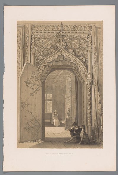 Tür zum fürstlichen Gemach in Hohensalzburg von Louis Haghe
