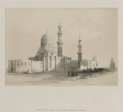Ägypten und Nubien, Band III: Gräber der Kalifen-Kairo. Moschee von Ayed Be[y], 1849 von Louis Haghe