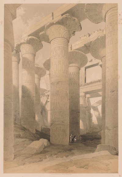Ägypten und Nubien: Band II - Nr. 14, Karnak von Louis Haghe