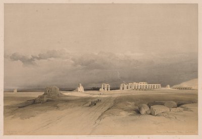 Ägypten und Nubien: Band II - Nr. 8, Ruinen des Memnoniums, Theben von Louis Haghe