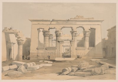Ägypten und Nubien: Band I - Nr. 28, Portikus des Tempels von Kalabsha, 1838 von Louis Haghe