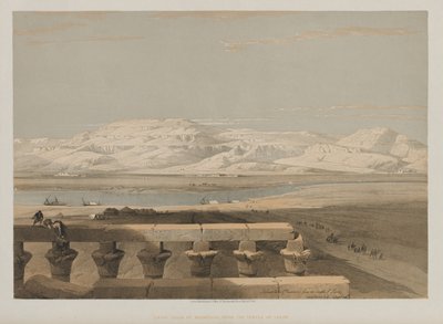 Ägypten und Nubien, Band I: Libysche Gebirgskette, vom Tempel von Luxor von Louis Haghe