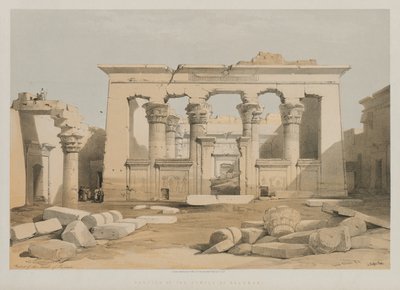 Ägypten und Nubien, Band I: Portikus des Tempels von Kalabshe von Louis Haghe