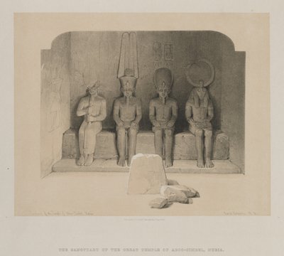 Ägypten und Nubien, Band I: Heiligtum des Tempels von Abu Simbel, Nubien von Louis Haghe