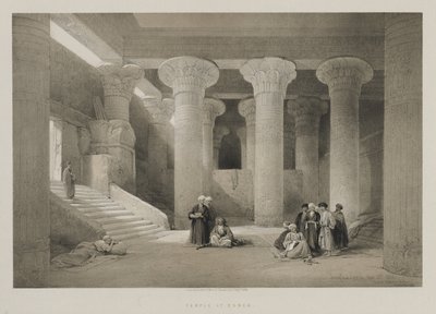 Ägypten und Nubien, Band I: Tempel von Esneh, 1846 von Louis Haghe