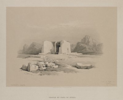 Ägypten und Nubien, Band I: Tempel in Tafa, Nubien von Louis Haghe