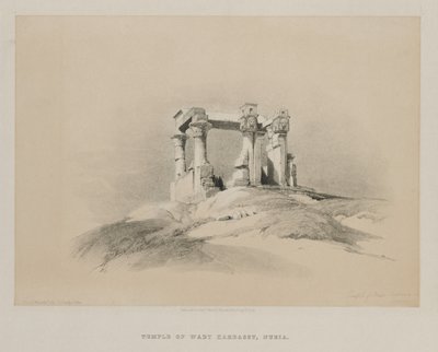 Ägypten und Nubien, Band I: Tempel von Wady Kardassy in Nubien, 1846 von Louis Haghe