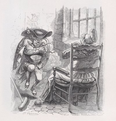 Der kleine rote Mann aus Die vollständigen Werke von Béranger von Louis Henri Brevière, Cesar Auguste Hebert